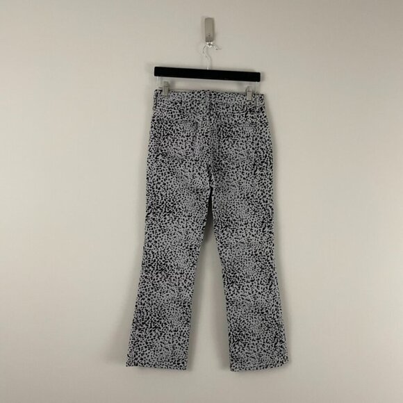 Rag & Bone Hana Velvet Cheetah Print Crop Flare Jeans Size 27 - Picture 2 of 7